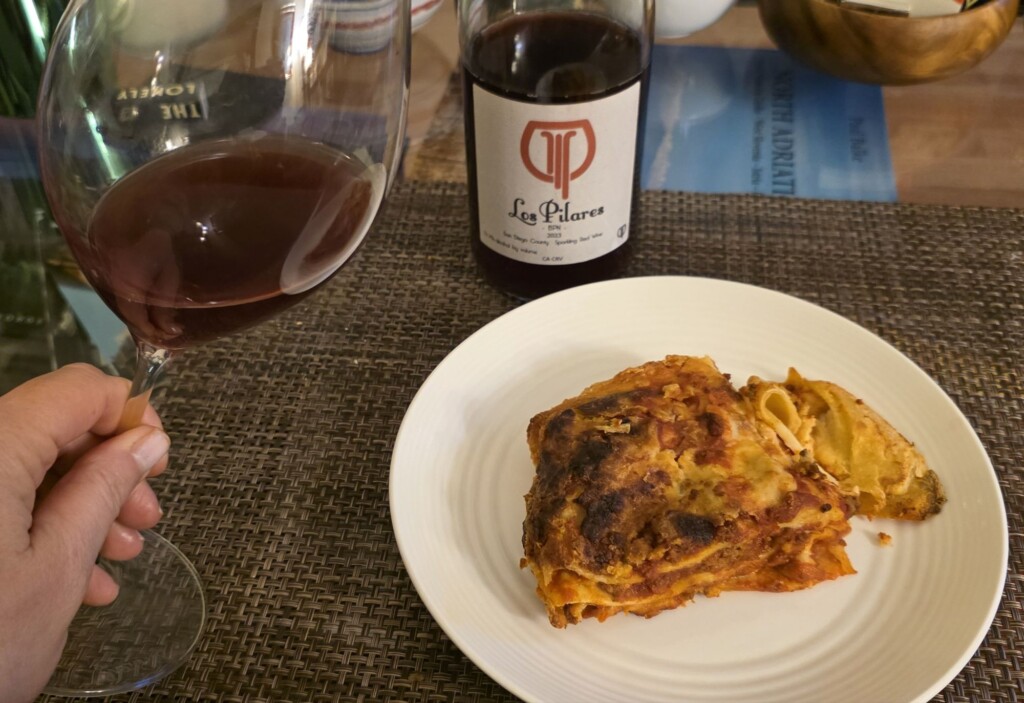 Please The Palate Wine of the Week: Los Pilares 2023 Sparkling Red Wine, San Diego County