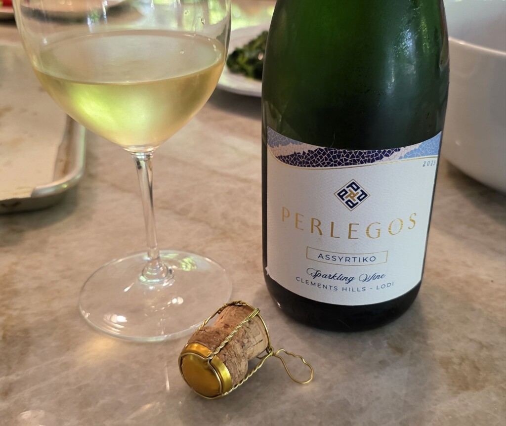Please The Palate Wine of the Week: Perlegos 2023 Assyrtiko Sparkling Wine, Clements Hills, Lodi