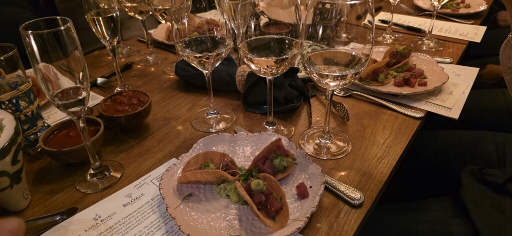 Tuna Tartare Pequenitos with Gavi, Roero Arneis, and Chardonnay Nebbiolo Beyond Expectations: Dinner with Luca Bosio at The Hideaway