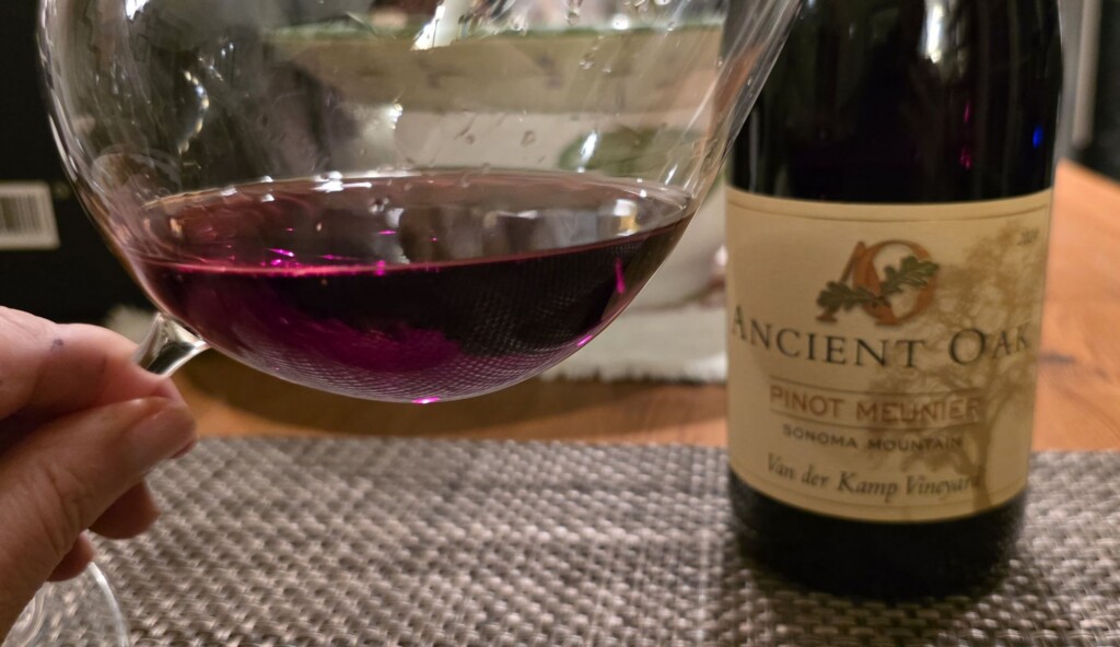 Please The Palate Wine of the Week: Ancient Oak 2024 Pinot Meunier, Van der Kamp Vineyard, Sonoma Mountain